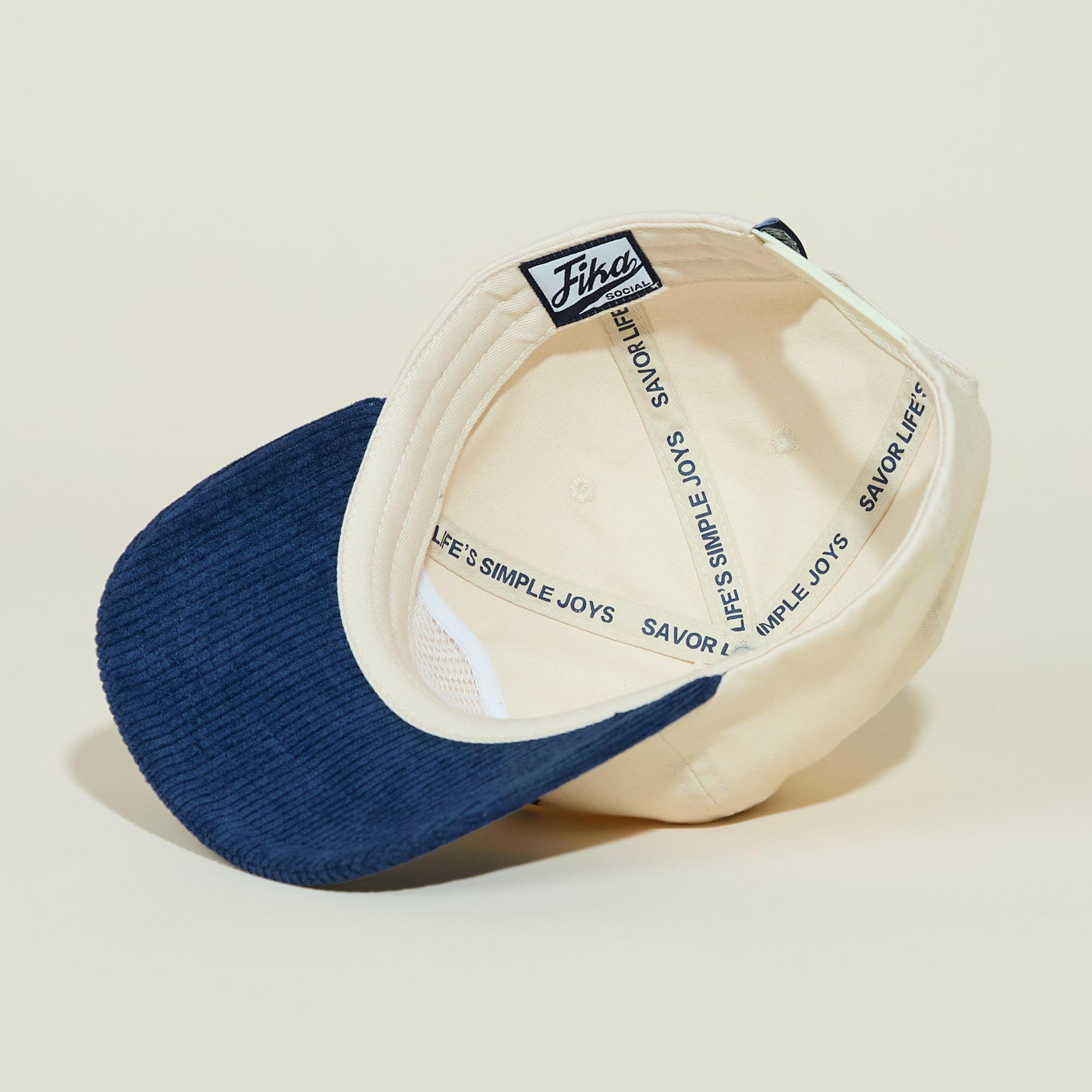 Semi-Structured Corded Heritage Hat Blue