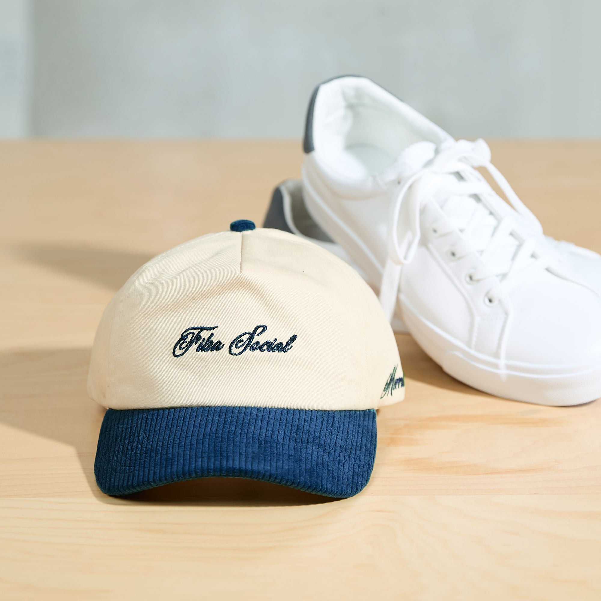 Semi-Structured Corded Heritage Hat Blue